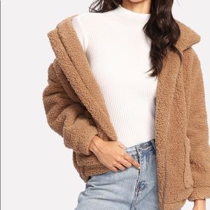 NEW Dual Pocket Faux Fur Jacket